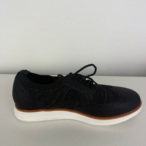 Bruno Marc Mens KnitFlex SmartCraft Mesh Oxfords Lace-Up Black/White Shoes 10.5 - Picture 6 of 10